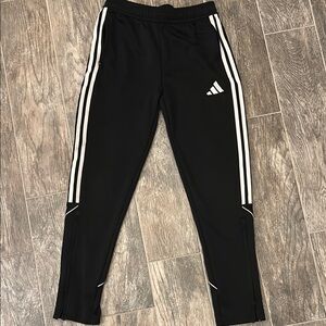 Adidas Black and White athletic slim fit with Iconic Stripes